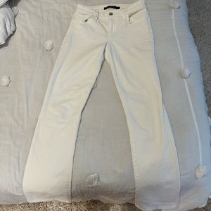 Joe’s Jeans Justen Skinny Bootcut White Jeans